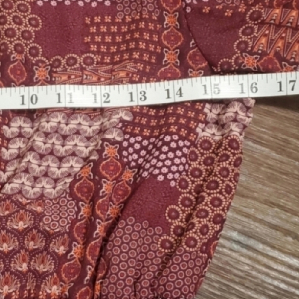 Bcbg Paris Burgundy Patchwork Statement Mini Dres… - image 4